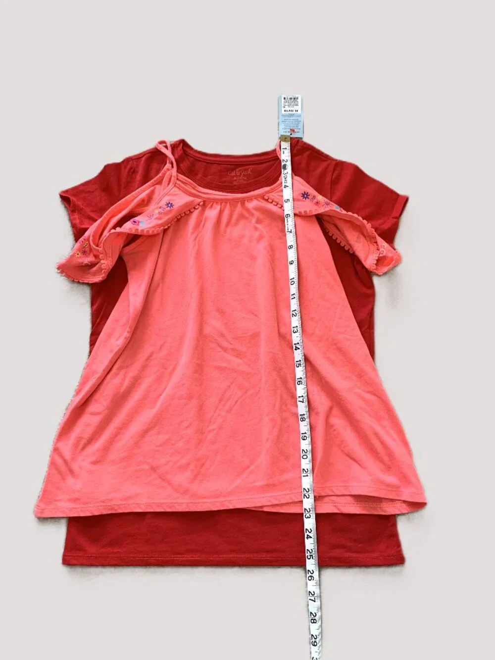 4 Piece Girls Leggings Shirt Set Cat&Jack/Thereabouts Shimmer/Glitter Size 14/16